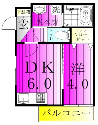 馬橋レジデンス 101号室 間取り