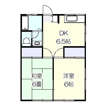 高橋コーポ 101号室 間取り