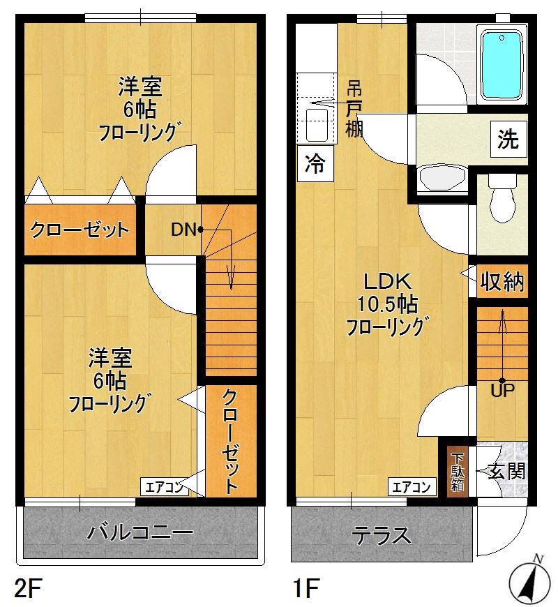ブラウンコートK 102号室 間取り