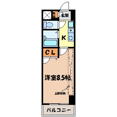 現代ハウス新栄 間取り図