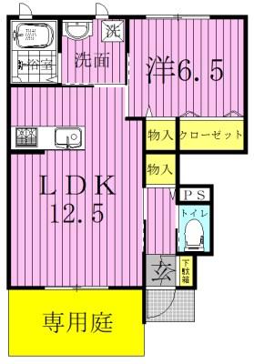 ジェンティーレⅢ 101号室 間取り
