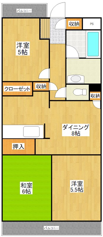サンヴェルデ 間取り図