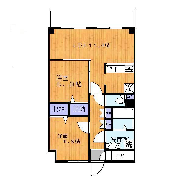 メゾンドプチラメールⅤ 203号室 間取り