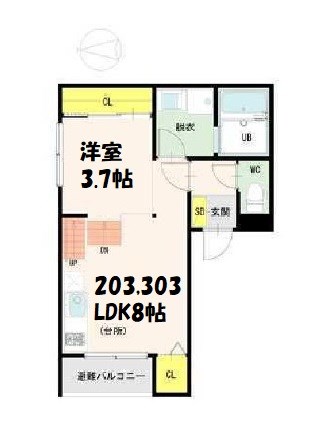 アーバンレジデンス名古屋 間取り図