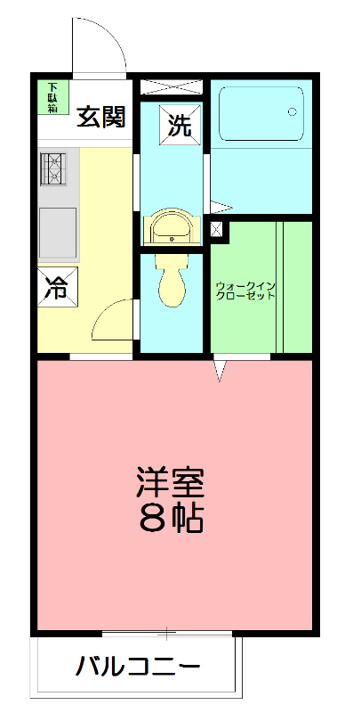 ワンズ　イースト  206号室 間取り