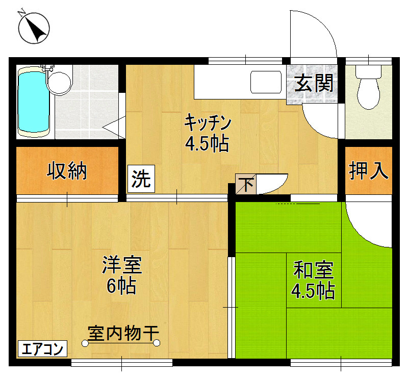 スプリーム1 間取り図