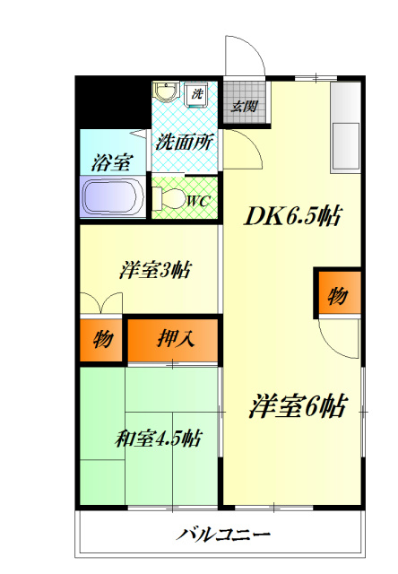 豊田ハイツ 間取り図