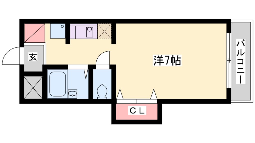 ジュネス新在家 間取り図