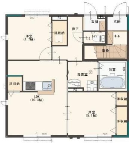 ラシーネ南山Ⅱ 間取り図