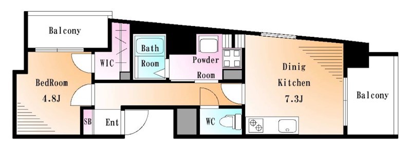 Breezian Meguro 302号室 間取り