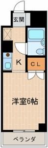 レジデンス掛川 602号室 間取り