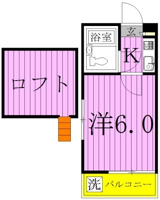 ジュネパレス柏第22 101号室 間取り
