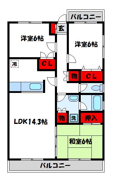 クラスサチ 間取り