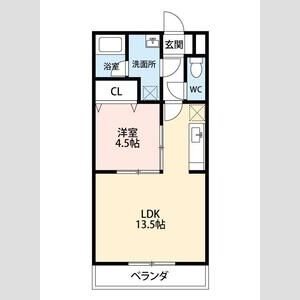 Lobelia 102号室 間取り