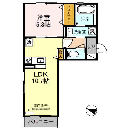 アソシエ高松東 間取り