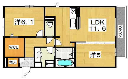 ココ　カルティエ 間取り