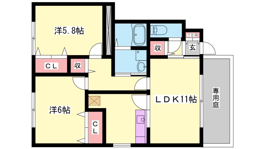 ウェルヴィラ 間取り図