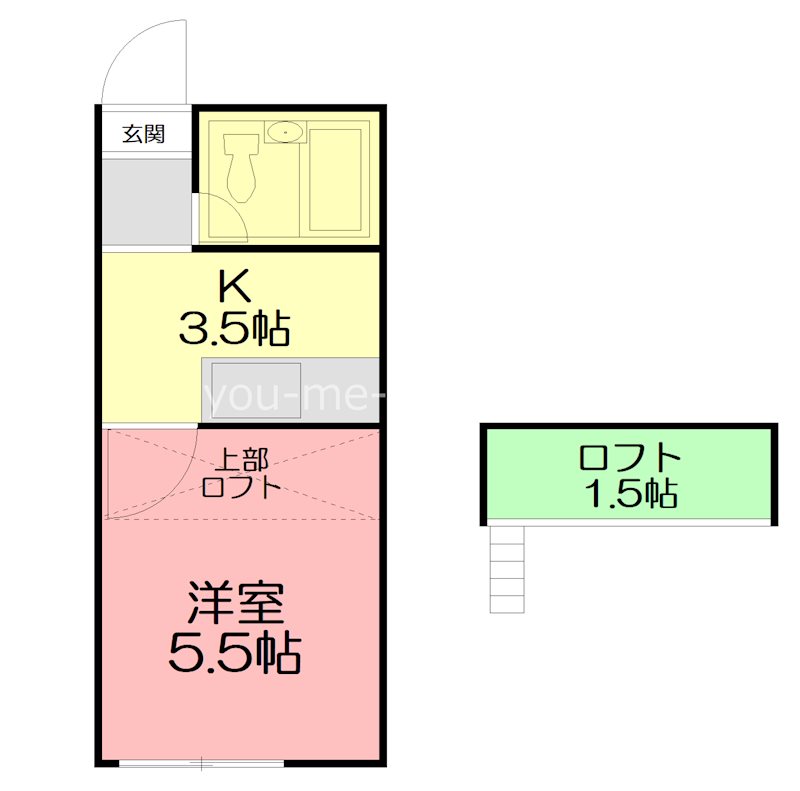 ウィングヴィラ 108号室 間取り