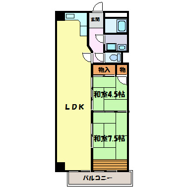 田代マリンハイツ 間取り図