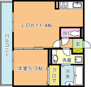 リアンドファミーユ穴生 間取り図