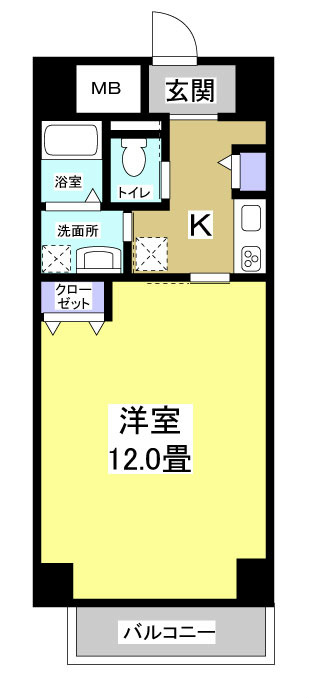 第１つきみビル 401号室 間取り