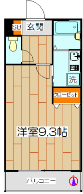 エスペランサ高槻 201号室 間取り