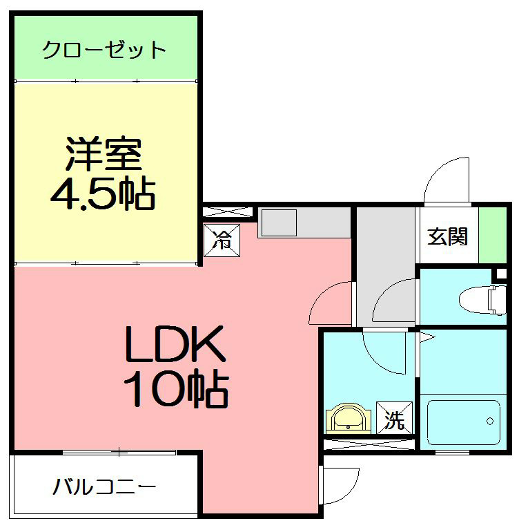 アルウス湘南 202号室 間取り