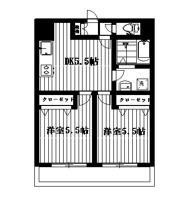 テラス桜丘 403号室 間取り