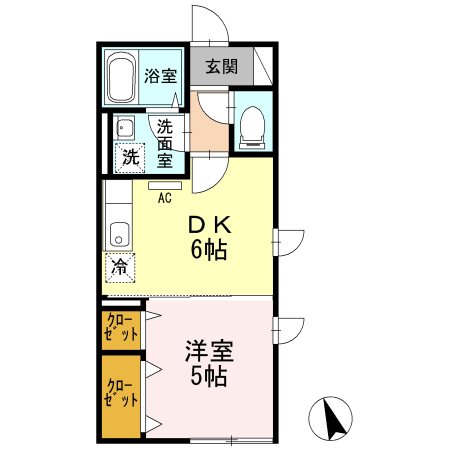 ボヌール 101号室 間取り
