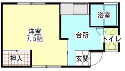 一番町パークフラット 101号室 間取り