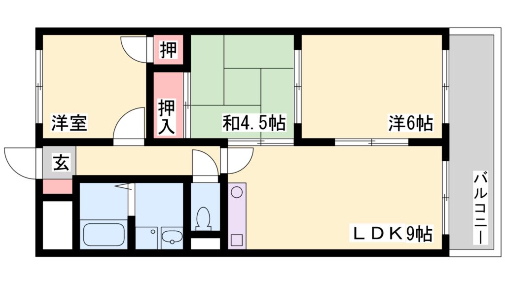 ベネフィス北在家 間取り図