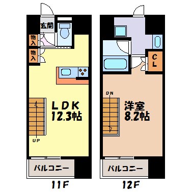 シエルブルー栄 間取り図