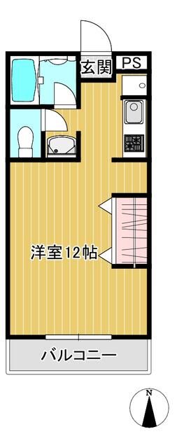 鎌倉女子大学隣マスカットハウス 302号室 間取り