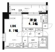 グラン・アベニュー白川公園 間取り図