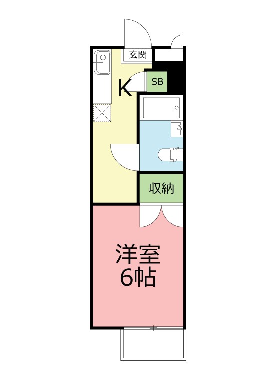 辻堂フローラ 205号室 間取り