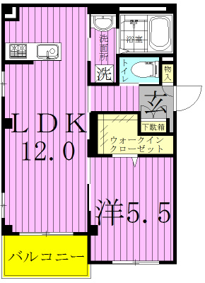 カリテシア 401号室 間取り