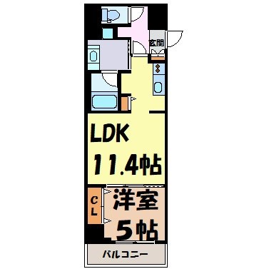 ロイジェント新栄Ⅱ 間取り図