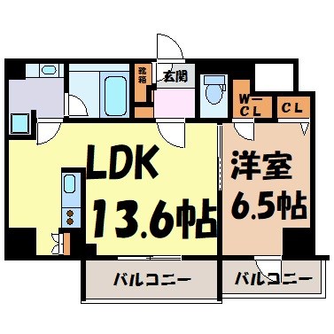 ロイジェント新栄Ⅱ 間取り図