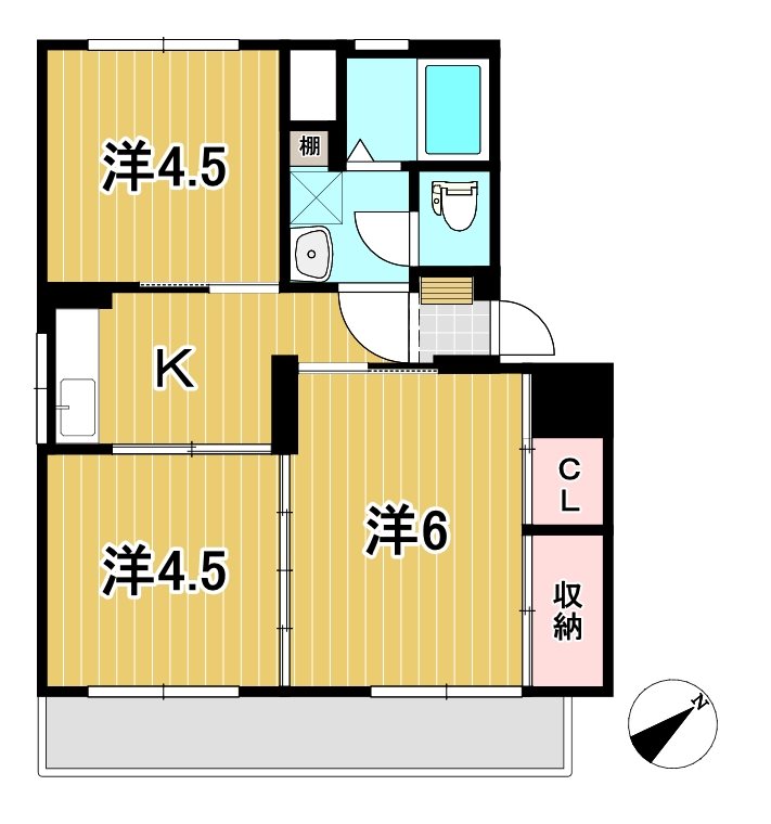 根本ハイツ（小木津）  間取り