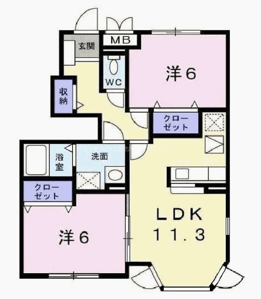 グラディートI 間取り図