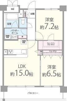 クレセントコート 間取り図