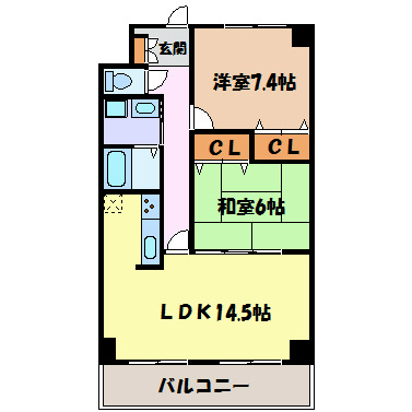 シティーコート翠雲 間取り図