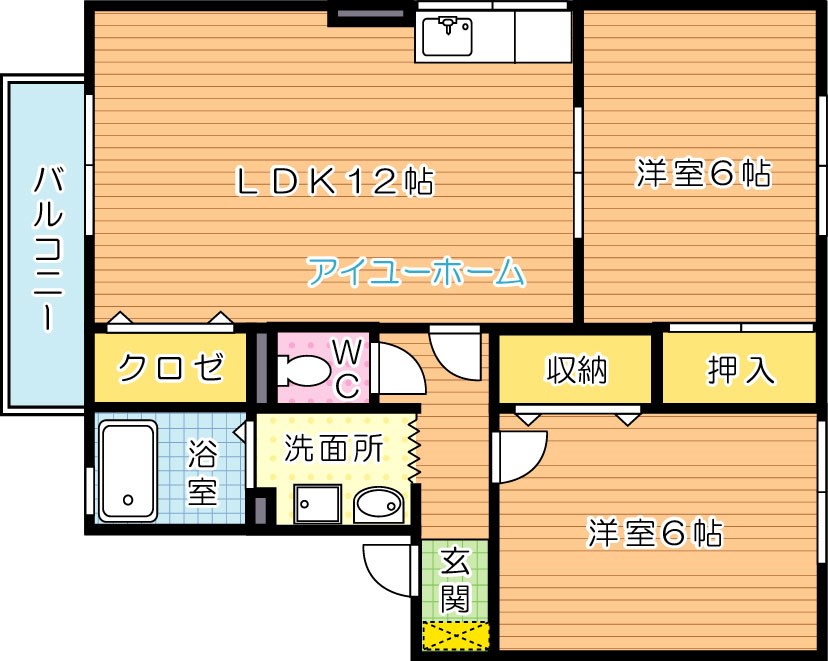 COZYCOURT（コージーコート）Ａ棟 201号室 間取り