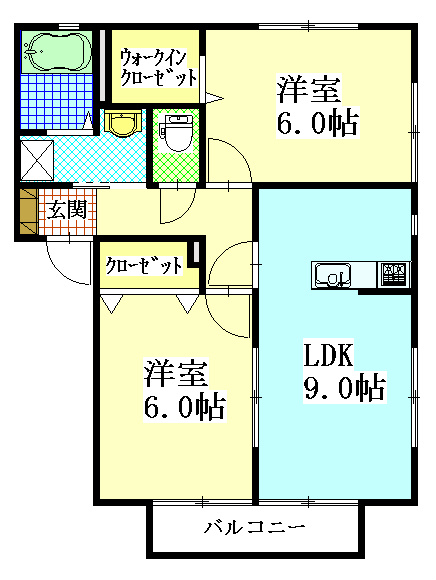 コート・ラフィーネA 間取り図