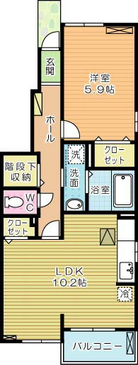 グランツⅢ 101号室 間取り