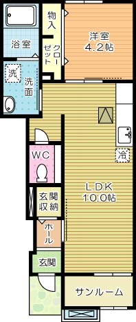 グランツⅣ 103号室 間取り