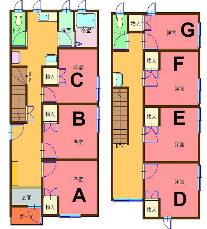 新橋二丁目貸家 間取り