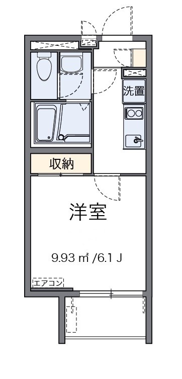 キャメリア仲六郷 101号室 間取り