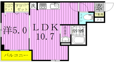 クレスト・ソナ 503号室 間取り