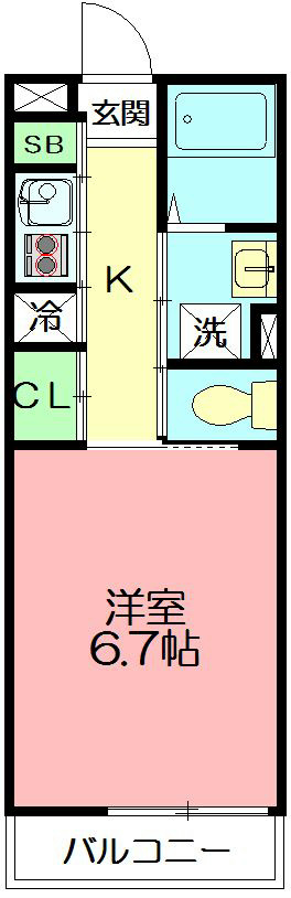 リブリ・ハナミズキZwei 201号室 間取り